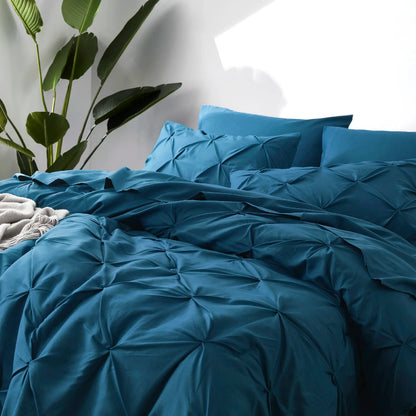 7-Piece Pintuck Luxury Comforter Set, Cloud-Like Ultra Soft All Season