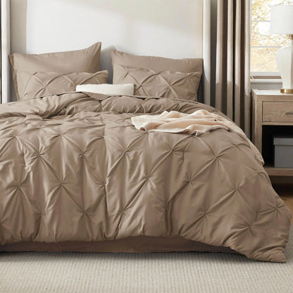 7-Piece Pintuck Luxury Comforter Set, Cloud-Like Ultra Soft All Season