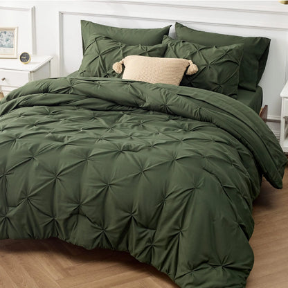 7-Piece Pintuck Luxury Comforter Set, Cloud-Like Ultra Soft All Season