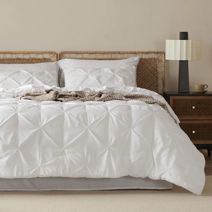 7-Piece Pintuck Luxury Comforter Set, Cloud-Like Ultra Soft All Season