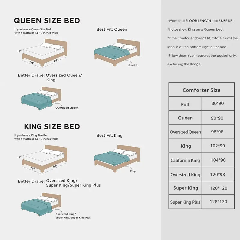 Modern Farmhouse 7-Piece Microfiber Comforter Bed Set