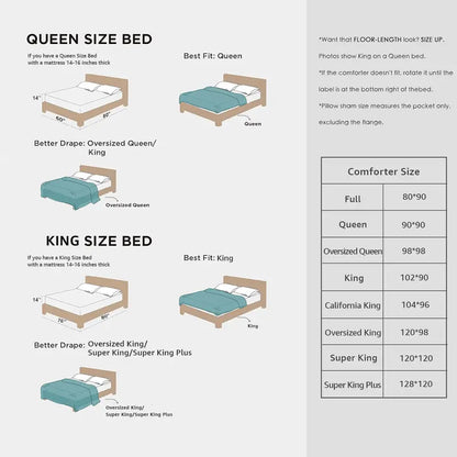 Modern Farmhouse 7-Piece Microfiber Comforter Bed Set