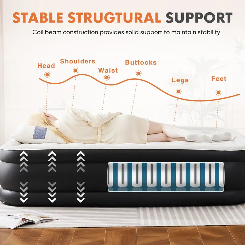 Air Mattress with Built-in Electric Pump