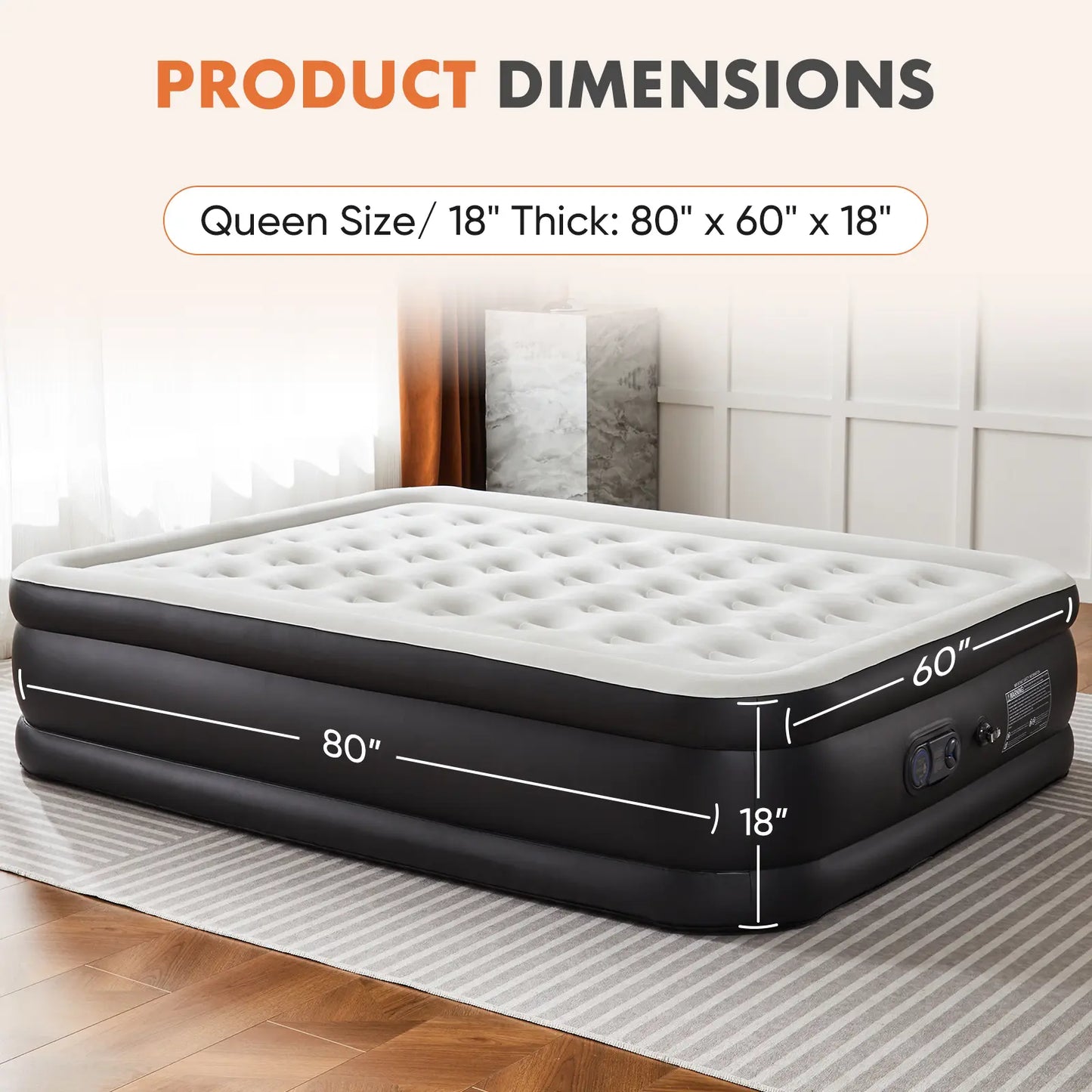 Air Mattress with Built-in Electric Pump