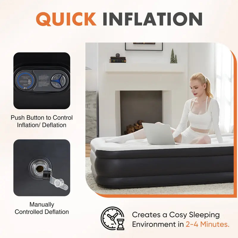 Air Mattress with Built-in Electric Pump