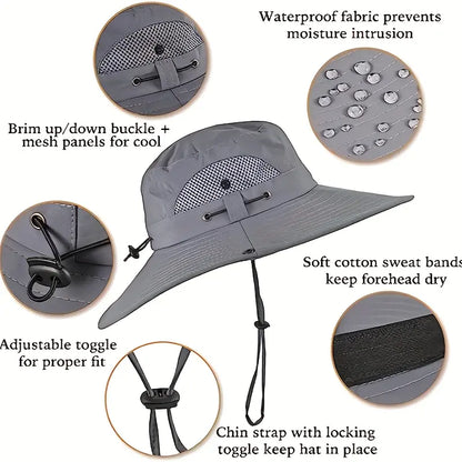 New Solar Sun Protection Hat with Solar Fan