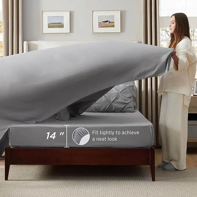 7-Piece Pintuck Luxury Comforter Set, Cloud-Like Ultra Soft All Season